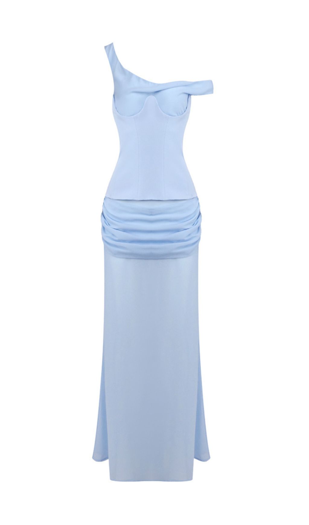 Fashionslee Women Istas Blue Corset Maxi Dress