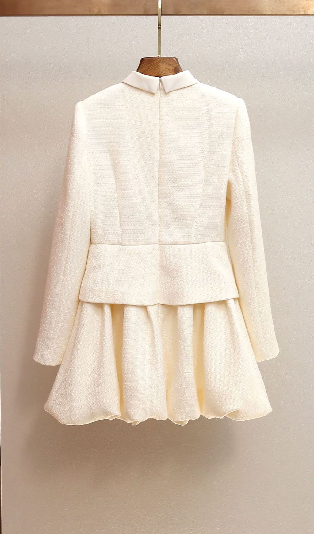 VIRAL WHITE MINI DRESS – AESTHETIC LONG SLEEVE - OWNCI