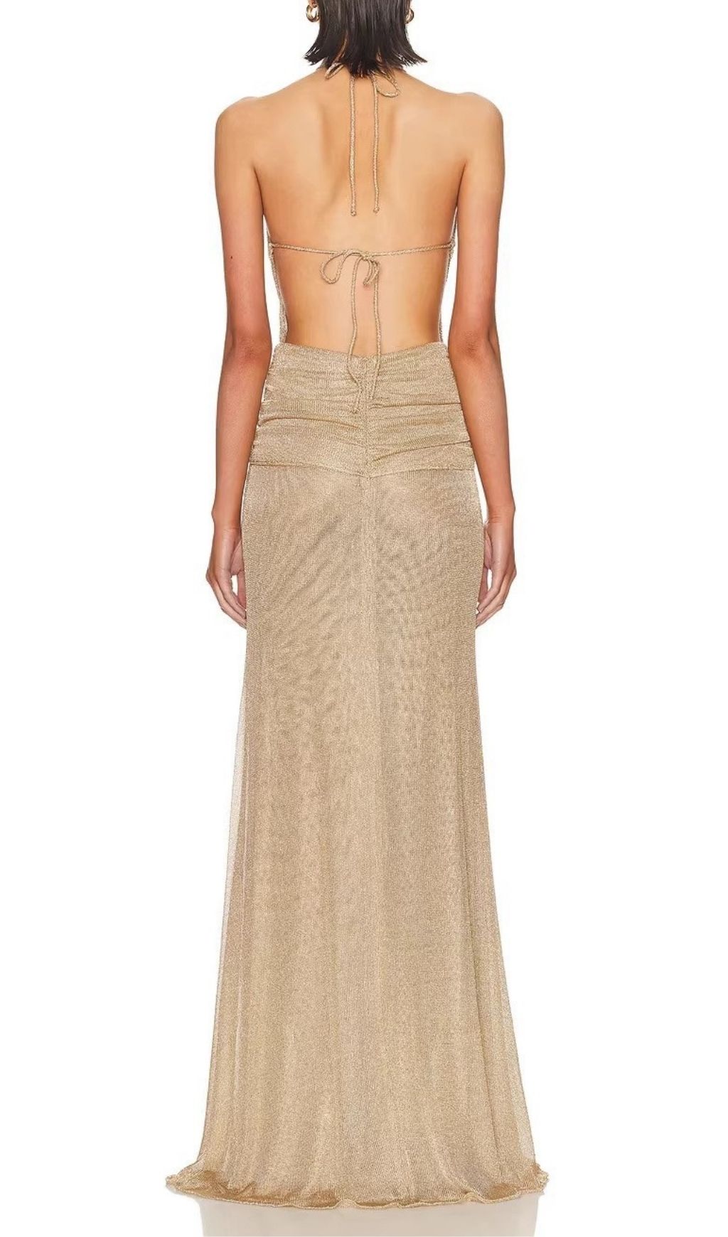 ef222445d1b9c4c098ef4b145c852bb2.jpg Fashionslee Women Ketaki Halter Ruched Maxi Dress
