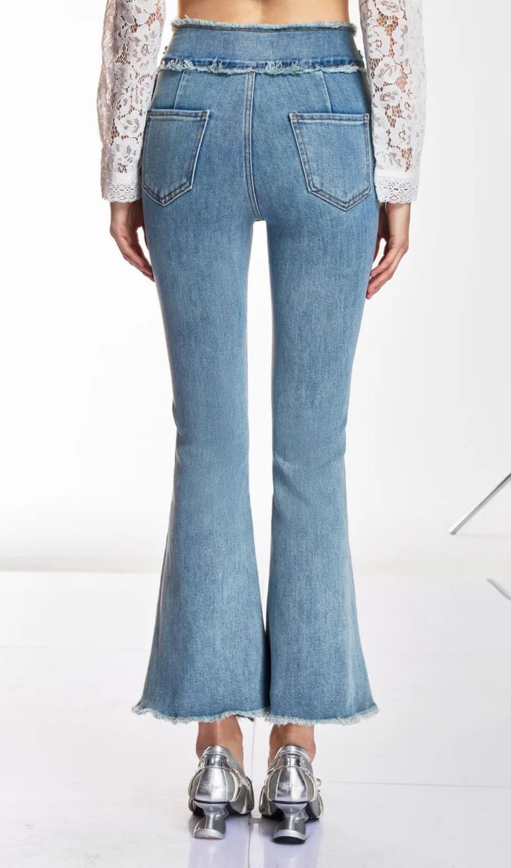 ef39842128eddde5ccaf2949149c6667.jpg Fashionslee Women Danette Rhinestone Flare Jeans