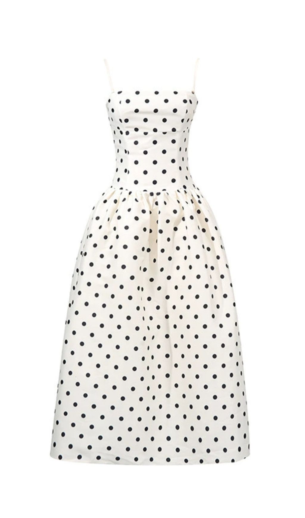 Fashionslee Women Floriane Strappy Dot Midi Dress