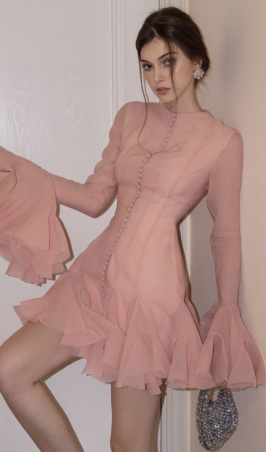 eff72a54abdf4b9d27c463402f774050.jpeg Fashionslee Women Bibiana Flared Long Sleeve Mini Dress