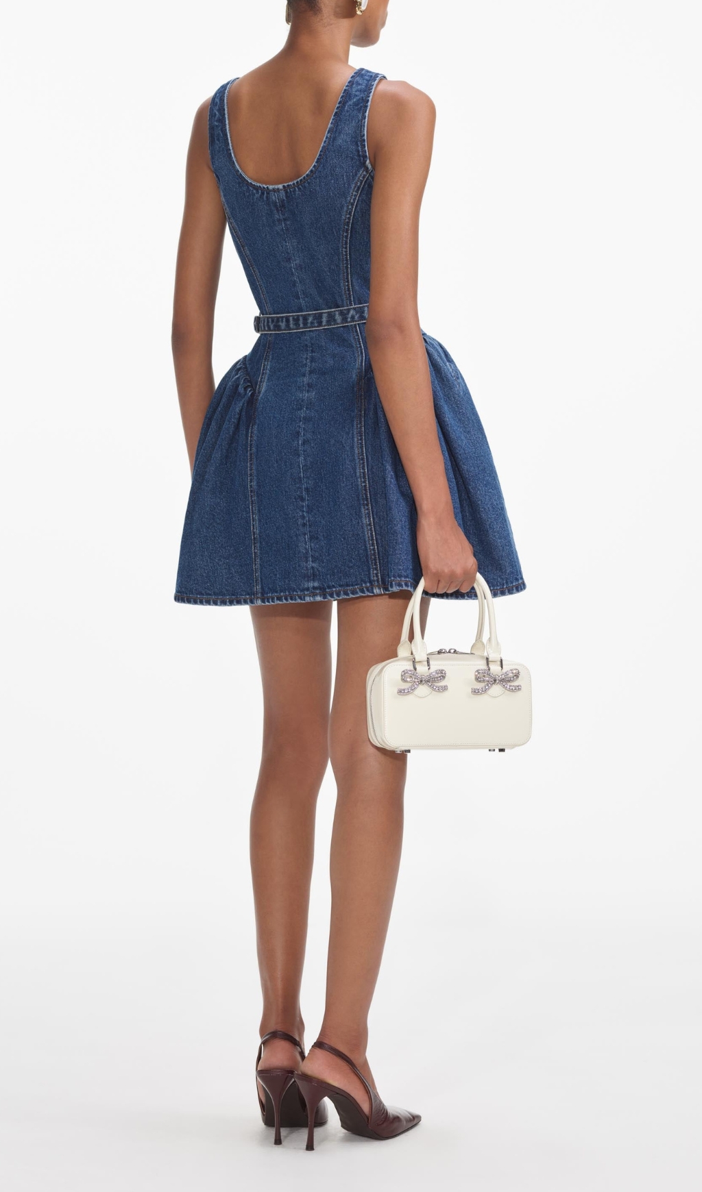 f01bc750a82acedea28cdc90db4192f0.jpg Fashionslee Women Flared Denim Mini Dress