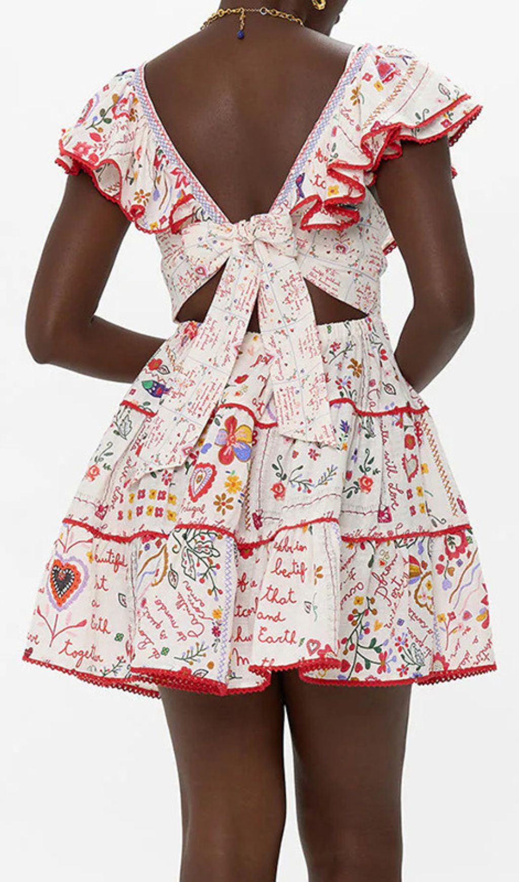 f05ff7ee0e0040522f16128a7e140531.jpg Fashionslee Women Gelsey Printed V-Neck Mini Dress