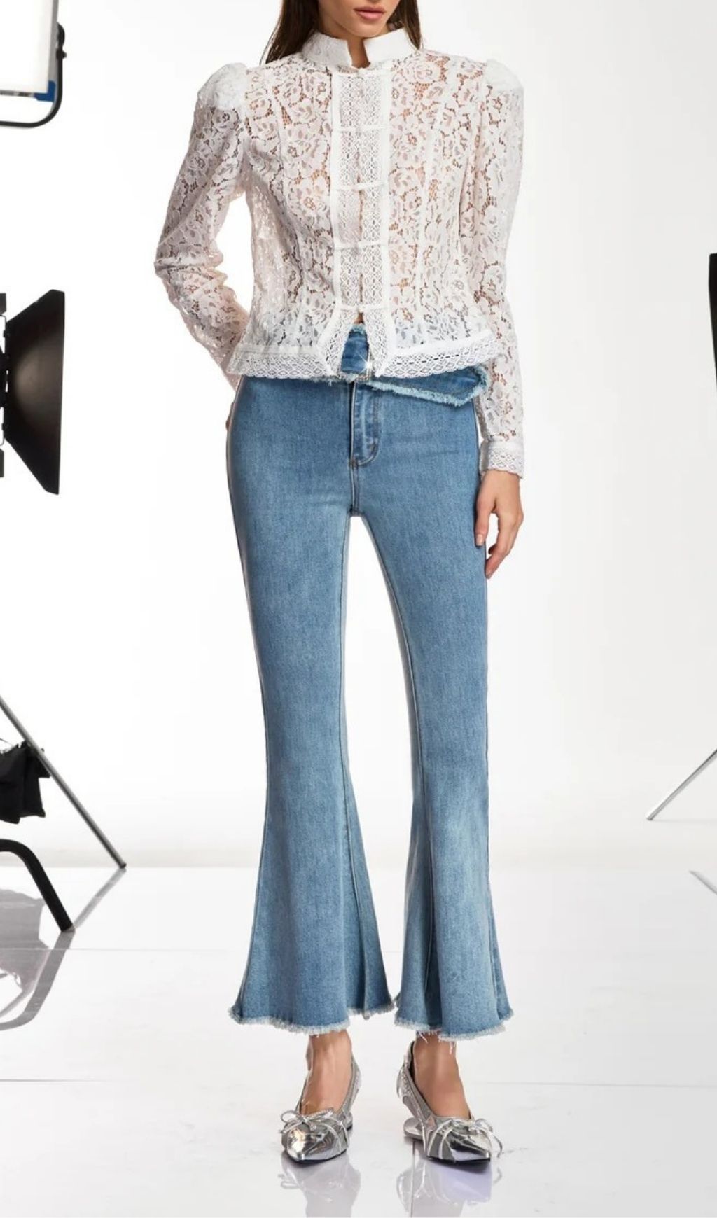 f0ddad08be639ba537a709bc802ddef0.jpg Fashionslee Women Danette Rhinestone Flare Jeans