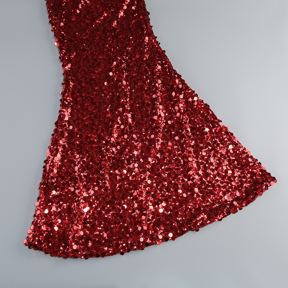 f101dc46f27cd05af26cbb875a27e004.jpg Fashionslee Women Casi Red Sequin Maxi Dress