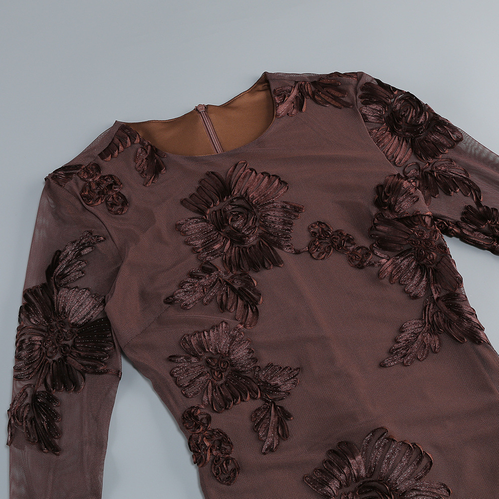 VINTAGE COFFEE FLOWER MINI DRESS – TRENDING - OWNCI VINTAGE COFFEE FLOWER MINI DRESS – TRENDING - OWNCI