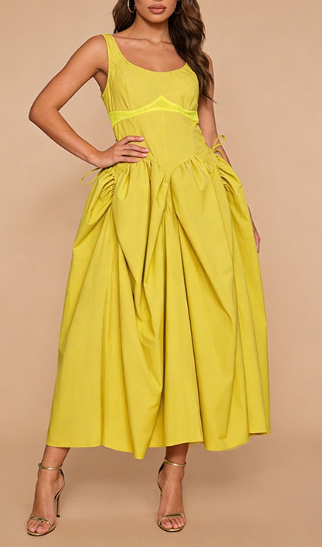 Fashionslee Women Kathryne Sleeveless Midi Dress