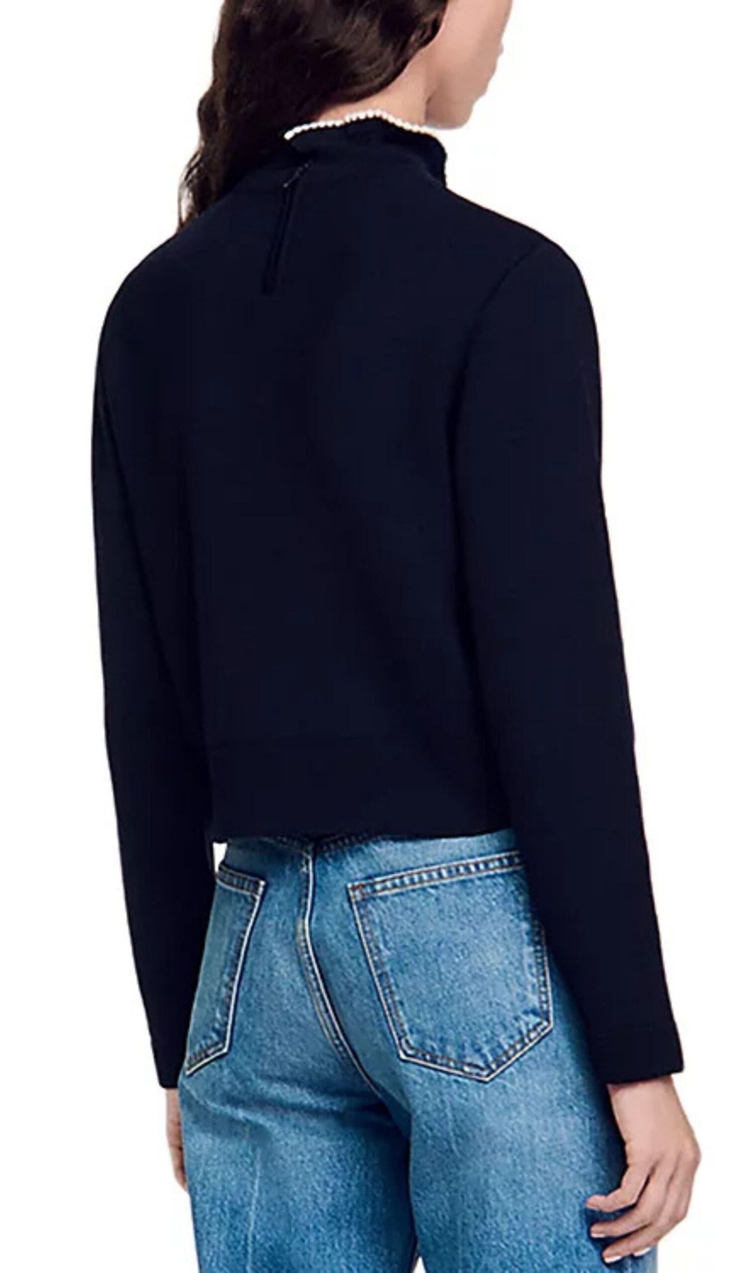 Fashionslee Women Francoise Ruffle Neck Sweater