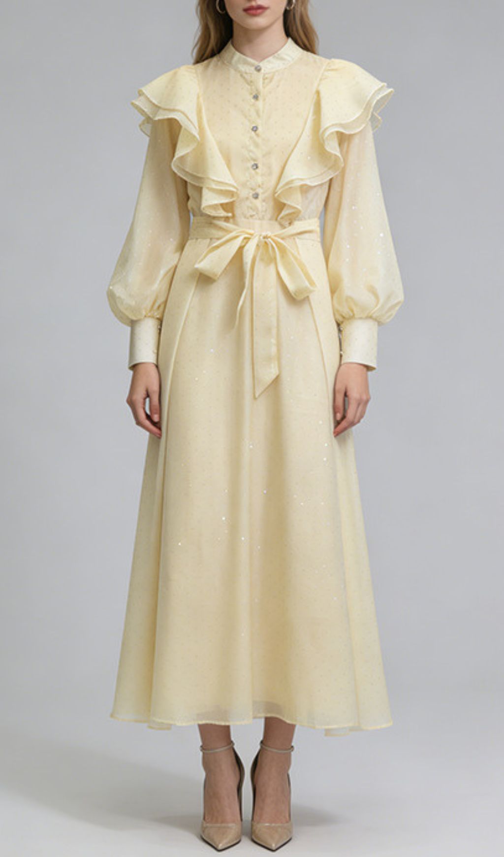 f18ffc8e469e854613be7a54ec470ae5.jpg Fashionslee Women Jolanda Embellished Long Sleeve Maxi Dress