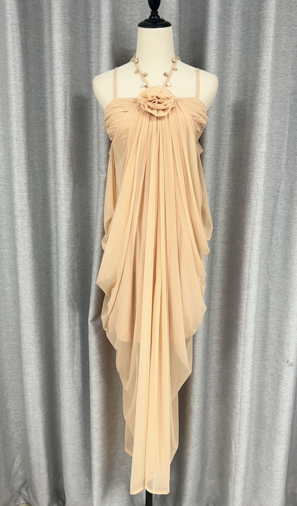 BOHO FLORAL MESH MAXI DRESS – VIRAL - OWNCI