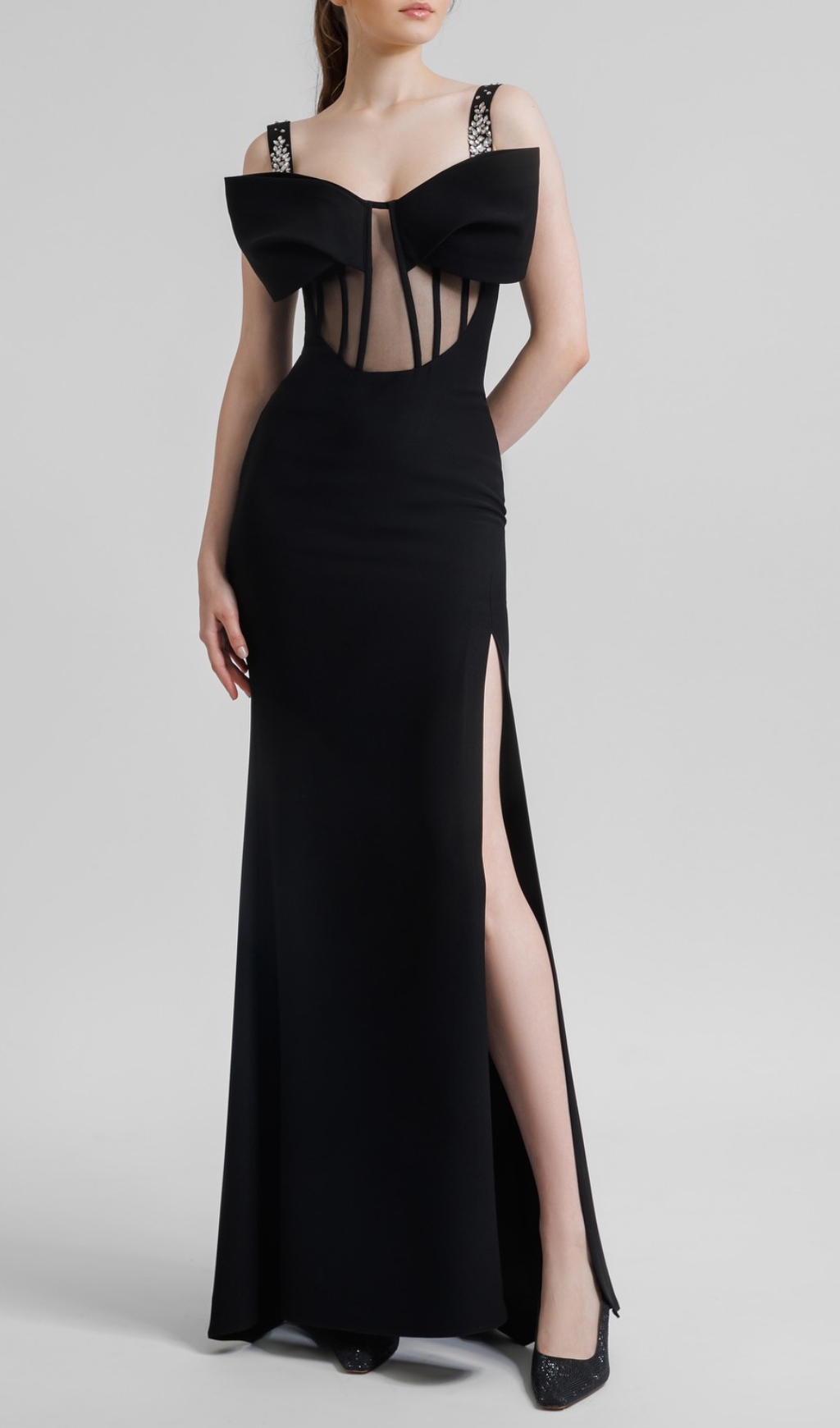 f209bc3259a51bdb66c4ba528a5046a1.jpg Fashionslee Women Ceylan Black Mesh Maxi Dress