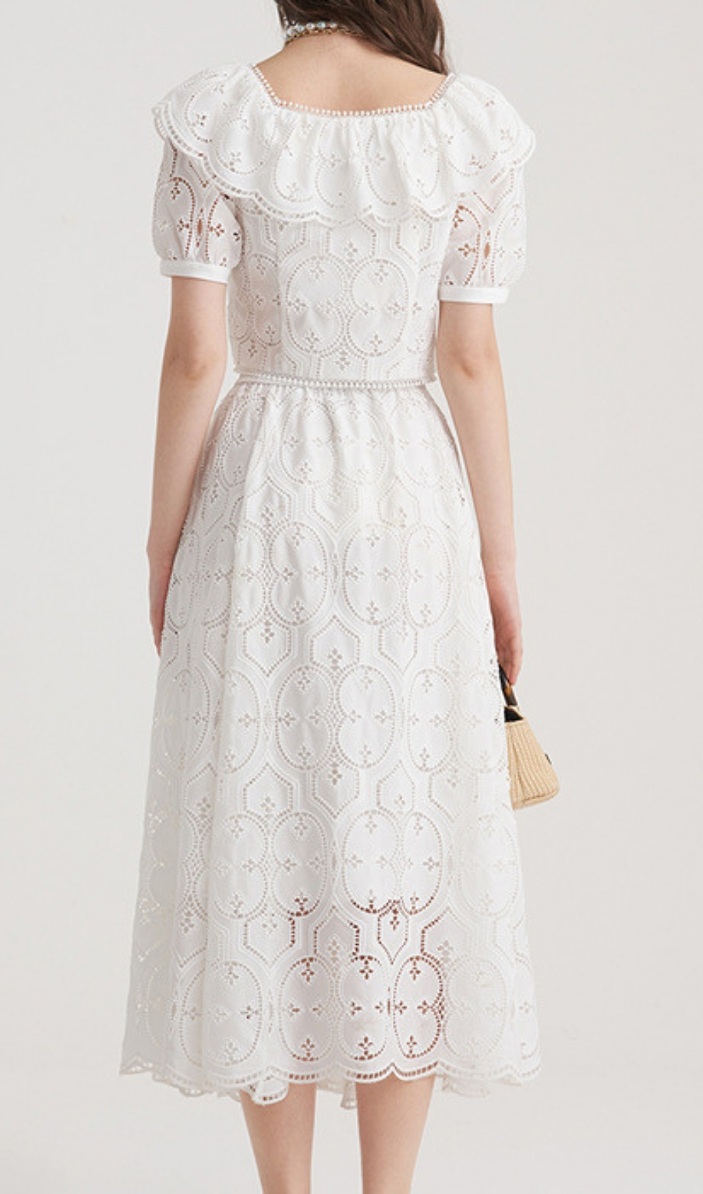 f228e50304dd135067d8ffbba1e1836b.jpg Fashionslee Women Einav White Embroidery Skirt Set