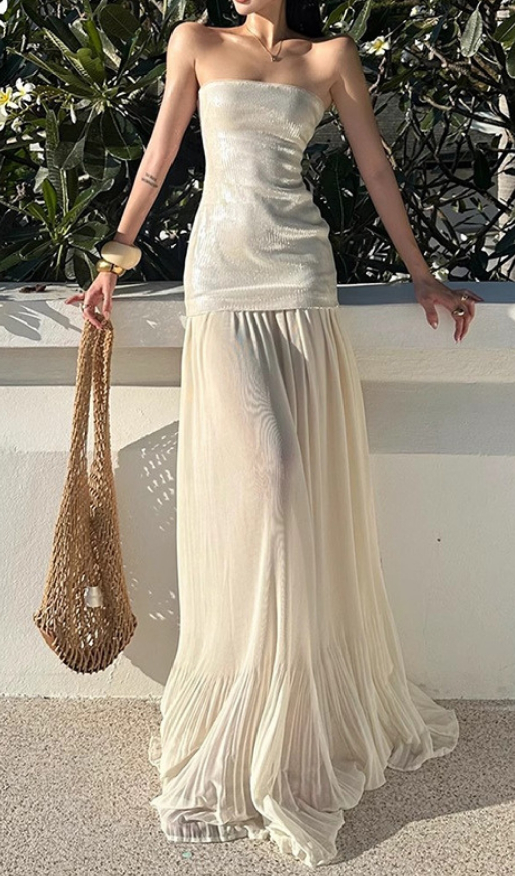 f24a846c4134d28ea2dd7231cd761149.jpg Fashionslee Women Fola Strapless Sequin Maxi Dress