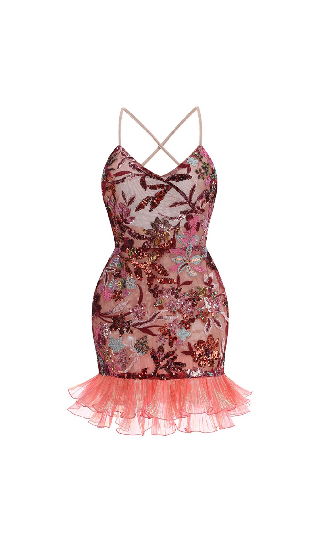 f276289be1c492fbc5cab834f80b1a4a.jpg Fashionslee Women Fatin Flower Sequin Embroidery Mini Dress