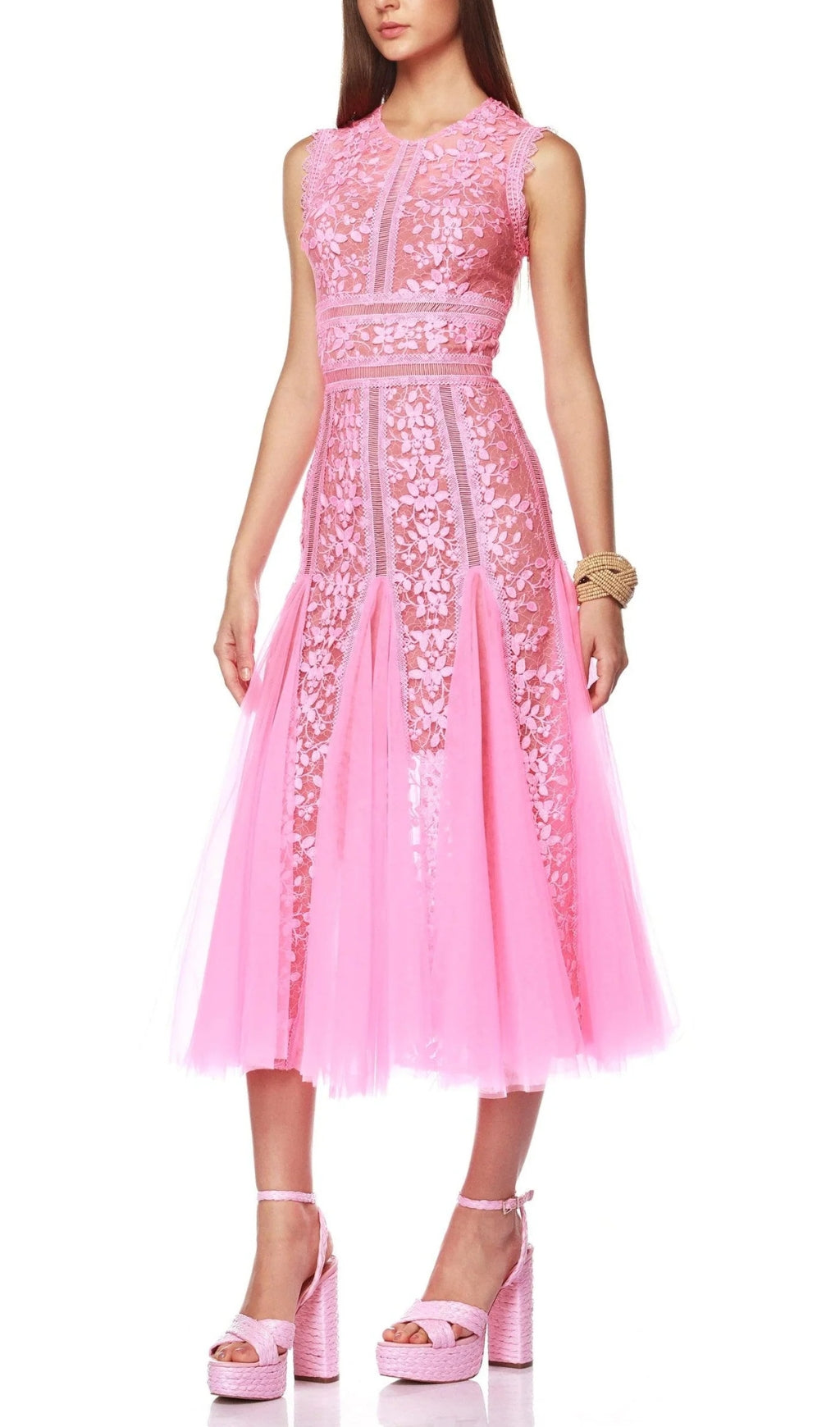 f2ce3fd48c01d63eab7fcf639c1749c6.jpeg Fashionslee Women Audrianna Pink Embroidery Mesh Midi Dress