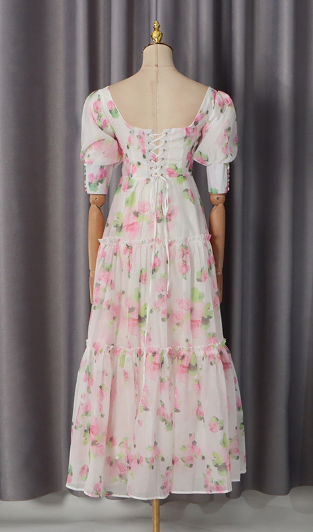 TRENDING OFF-SHOULDER WHITE FLORAL MAXI DRESS