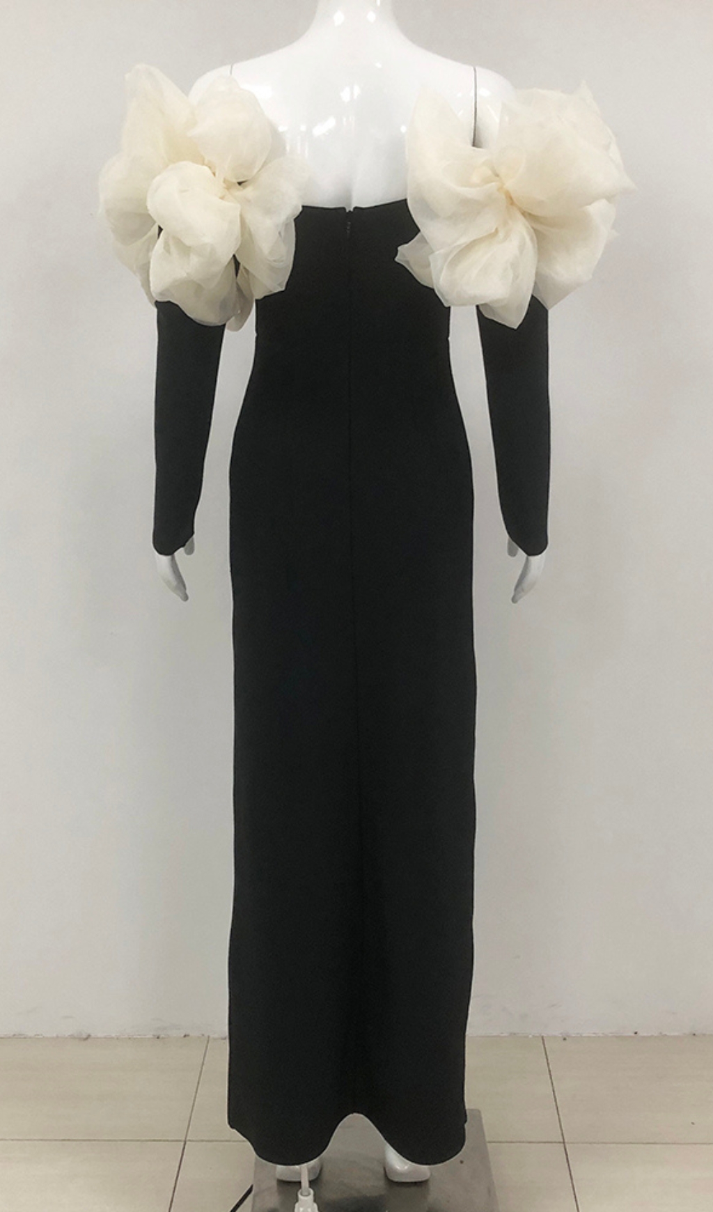 f39d94519aab8e175c05a19d5160a264.jpg Fashionslee Women Cezary Black Off-Shoulder Maxi Bandage Dress