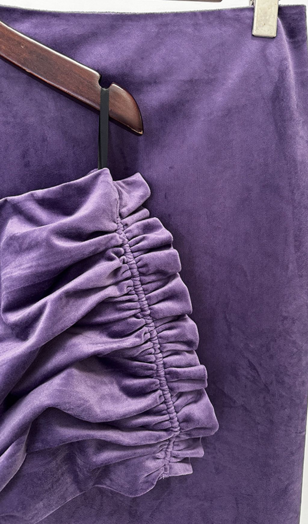 f3ae2d3bf35bee1c8bef4b0e77c950cd.jpg Fashionslee Women Jag Purple Ruched Top & Maxi Skirt Set