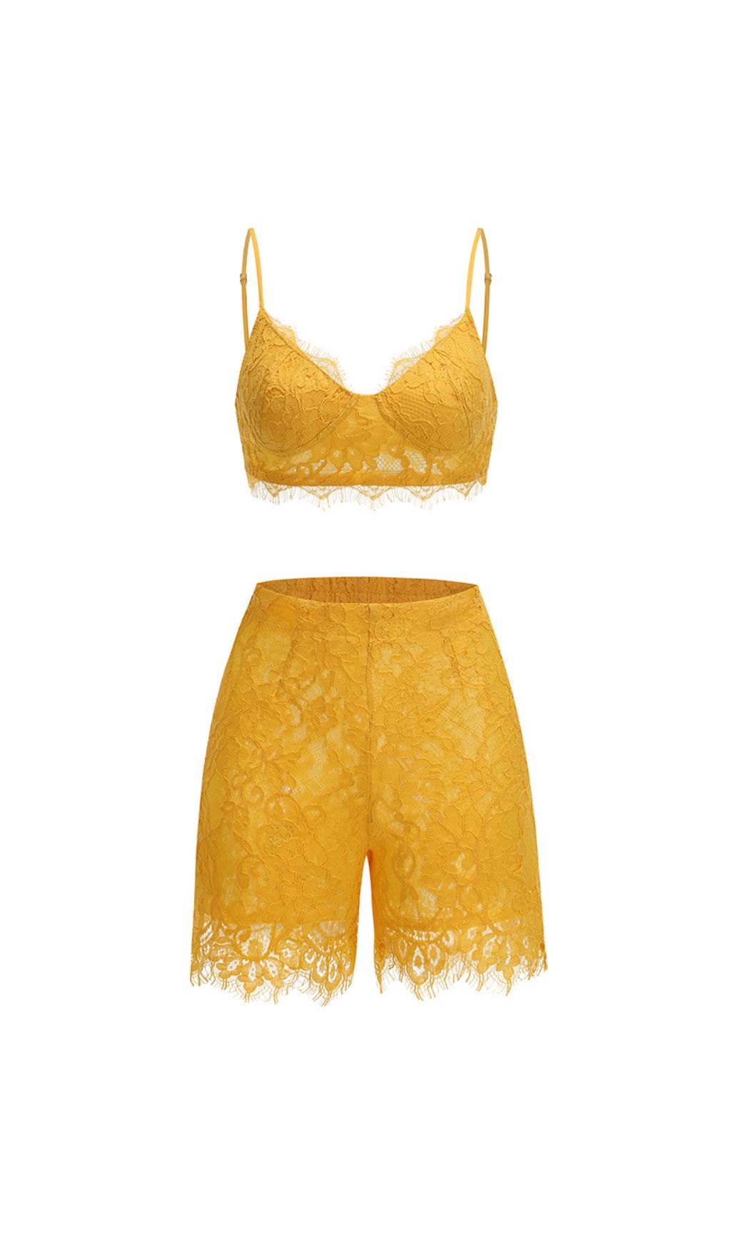 f3b614a50b1de5dda2d3273cd69e3521.jpg Fashionslee Women Giuseppe Yellow Lace Three-Piece Set