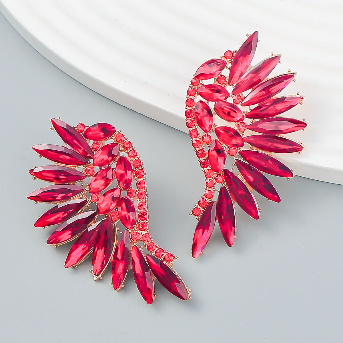 f4871fd5f822833d85d6e9208baa0d64.jpeg Fashionslee Women Rainbow Rhinestone Earrings