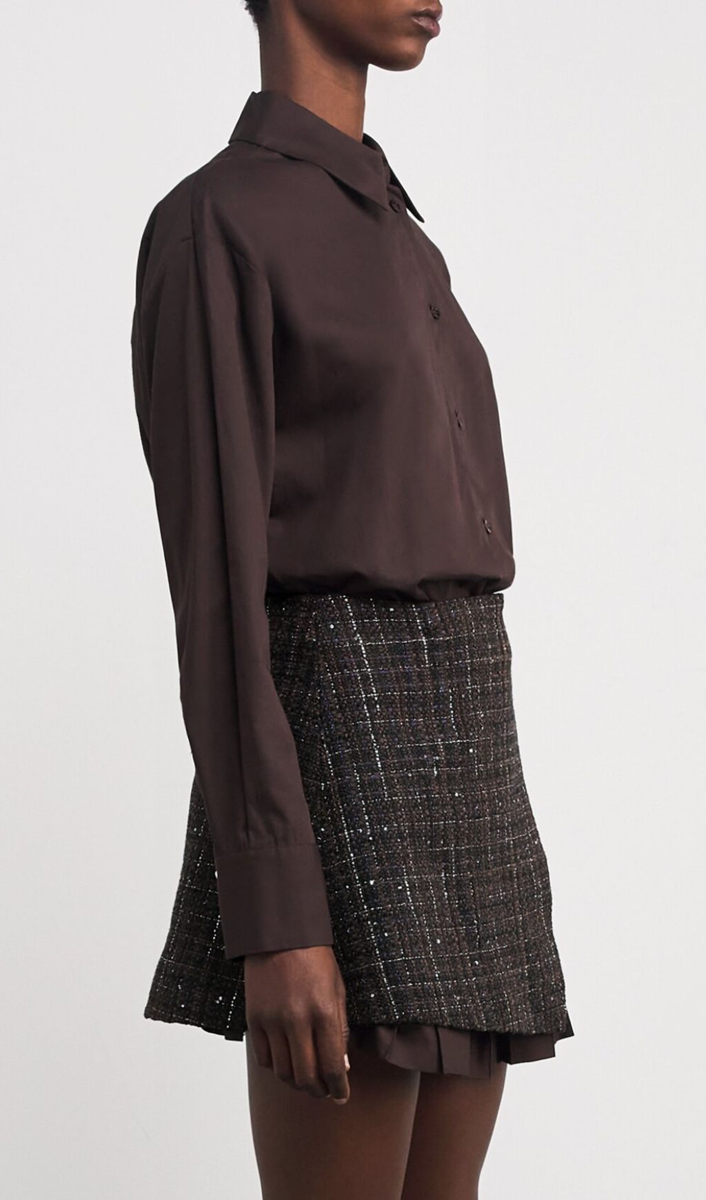 LAYERED VIRAL MINI SHIRT DRESS - OWNCI