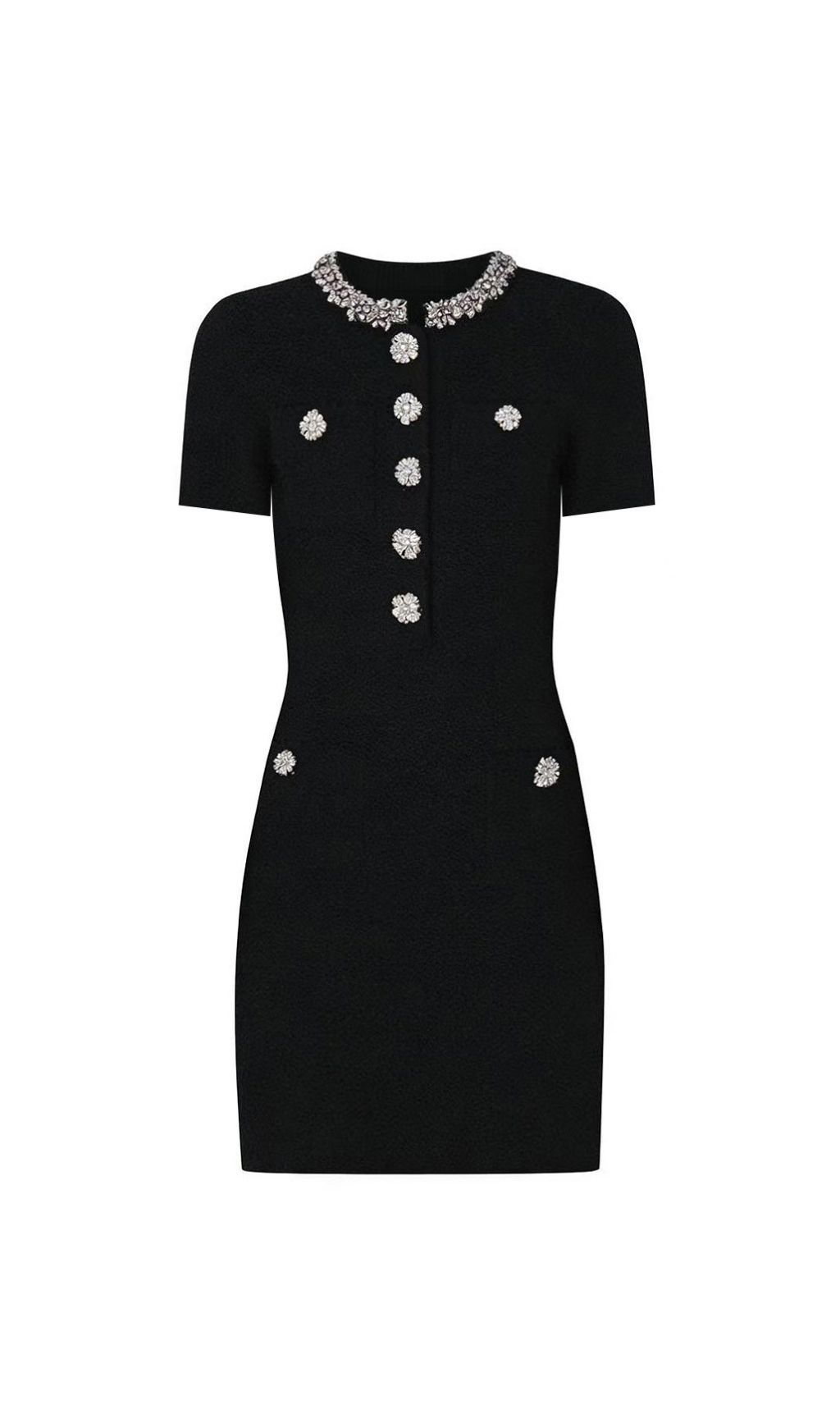 Fashionslee Women Karsyn Diamante Knit Mini Dress