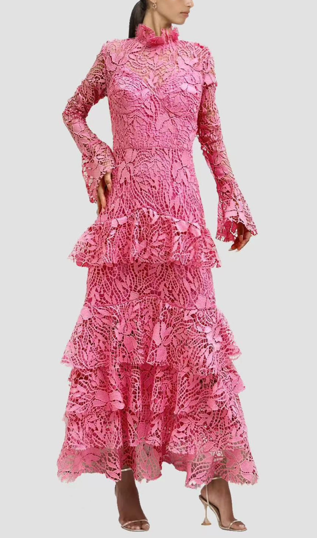 f53d9ce1ec59ab3f6f785b20de0d00e6.jpeg Fashionslee Women Anfisa Pink Lace Maxi Dress
