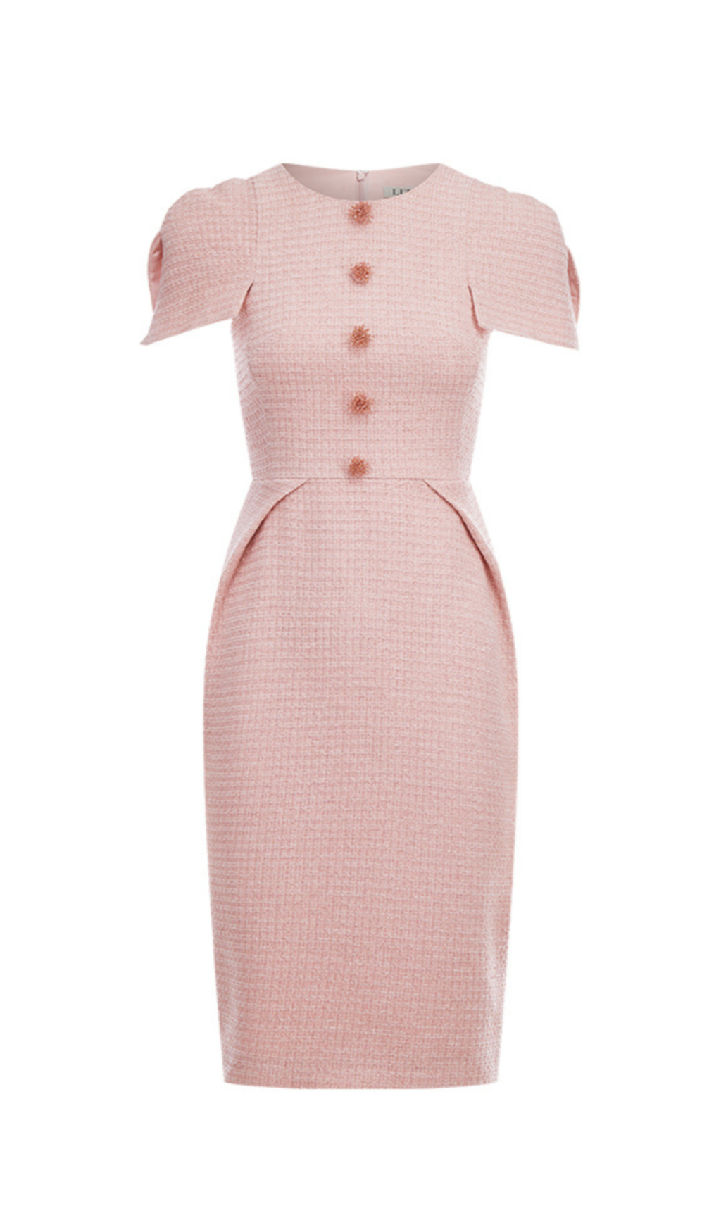 f58caa4d757d115fc33c5cebfb0327c3.png Fashionslee Women Amabel Pink Tweeds Bodycon Midi Dress