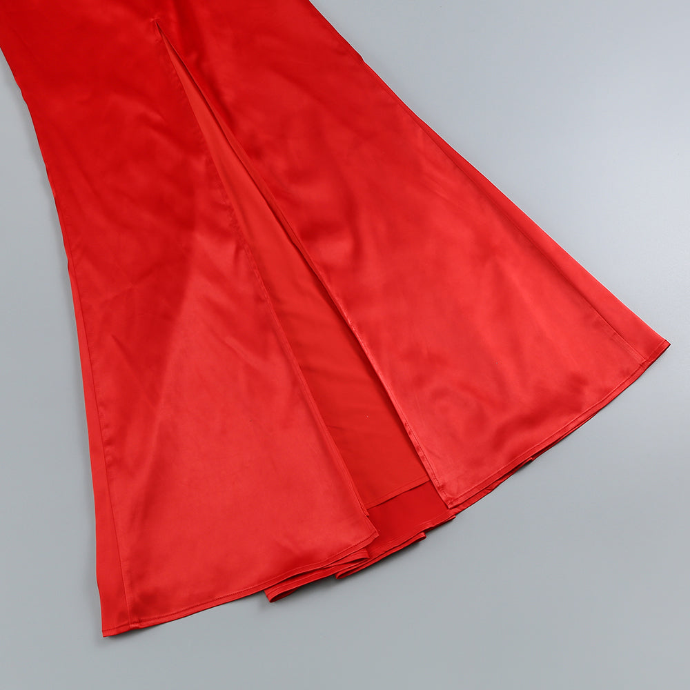 f62f7137b2ca3a7257e36417383b3420.jpeg Fashionslee Women Alexandru Halter Pleats Satin Gown