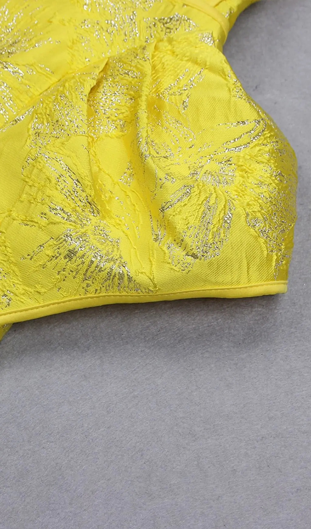f647406b73020bf5185f1f373c659142.jpeg Fashionslee Women Jacquard One Shoulder Mini Dress In Yellow