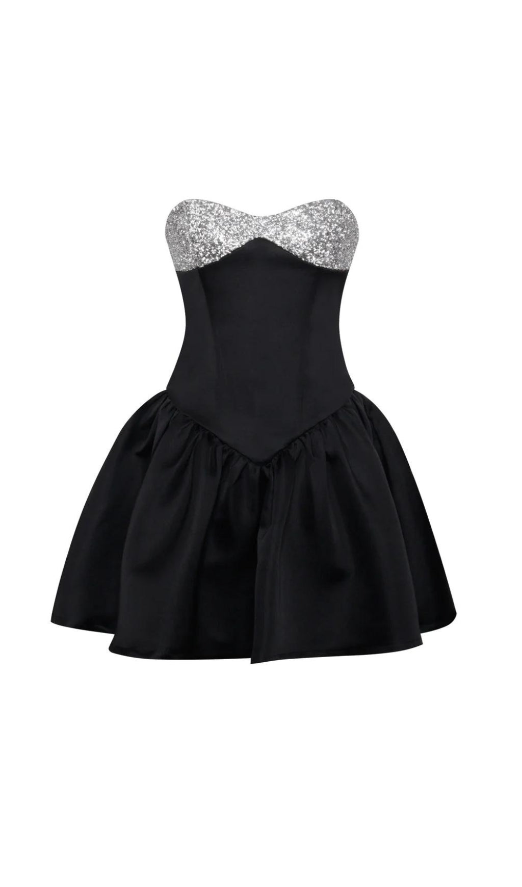 f71fe70cd5f1c975e35b36610ea41341.jpeg Fashionslee Women Alberta Satin Crystal A-Line Mini Dress