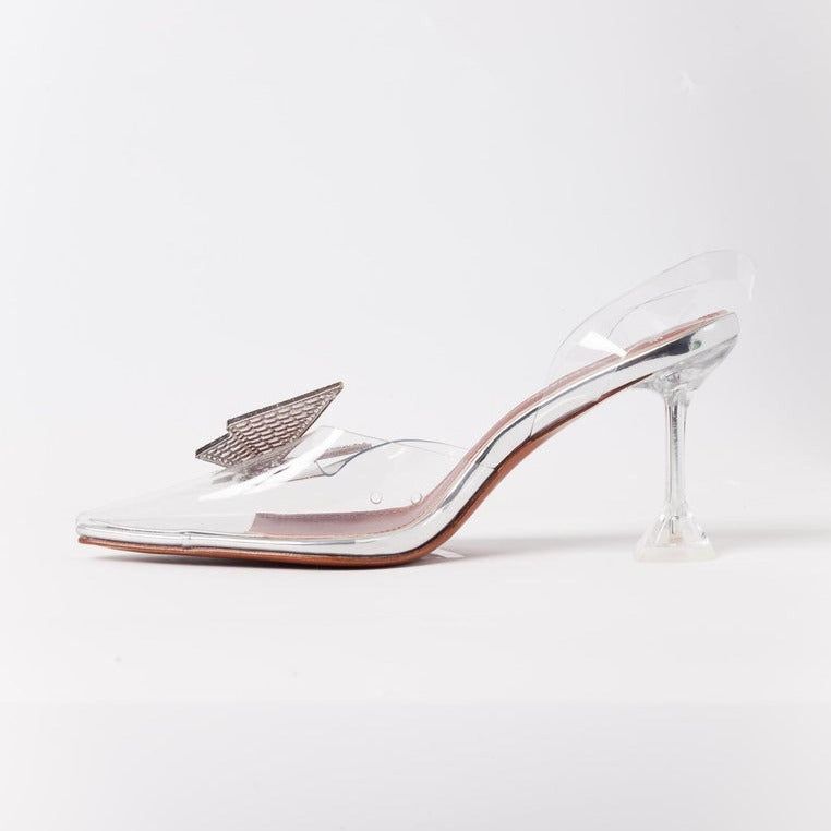 Fashionslee Women Secret Crystal Butterfly Brooch Heels