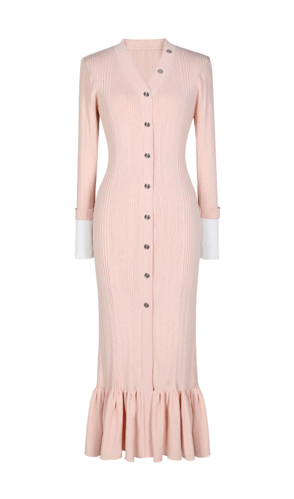 Fashionslee Women Elin Long Sleeve Knit Maxi Dress