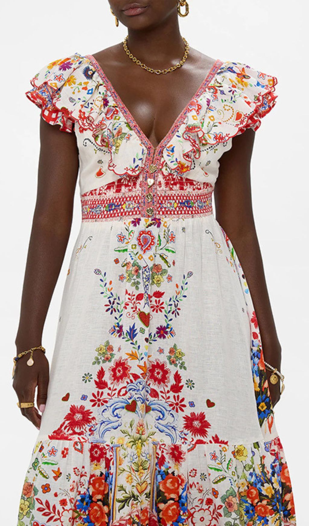f7ed3e6ff8fe06ee6ff169bbb83b49c1.jpg Fashionslee Women Daria V-Neck Printed Maxi Dress