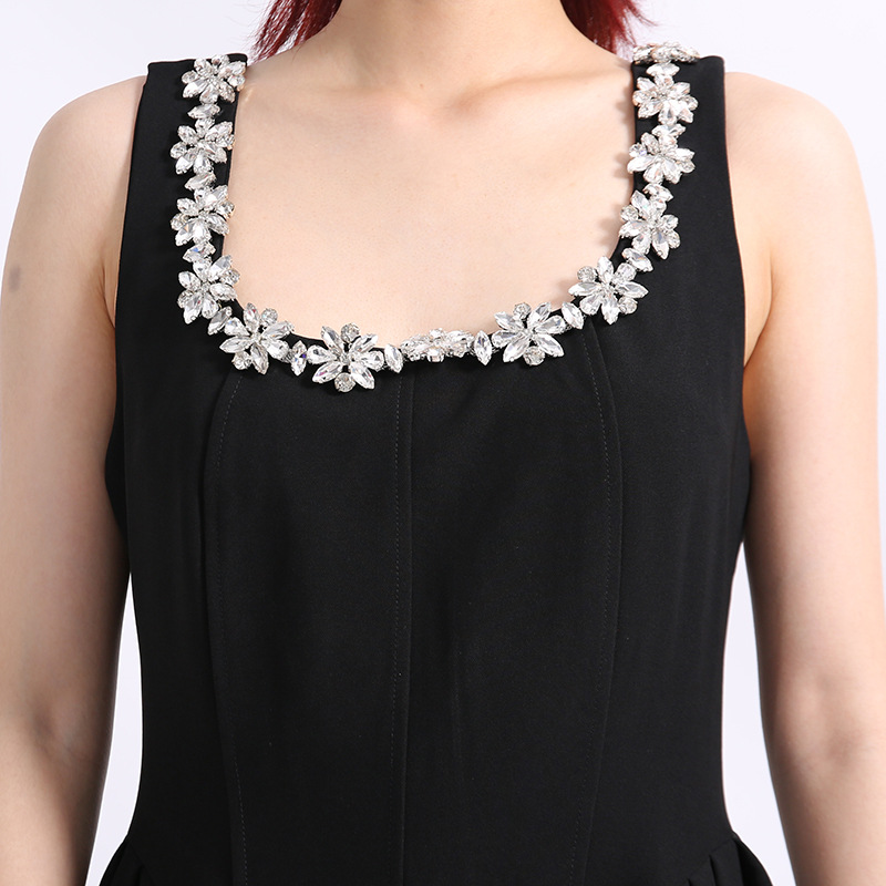 f80e31c01dcf7ac537d310d52cd09dfe.jpg Fashionslee Women Eylül Black Diamond Midi Dress