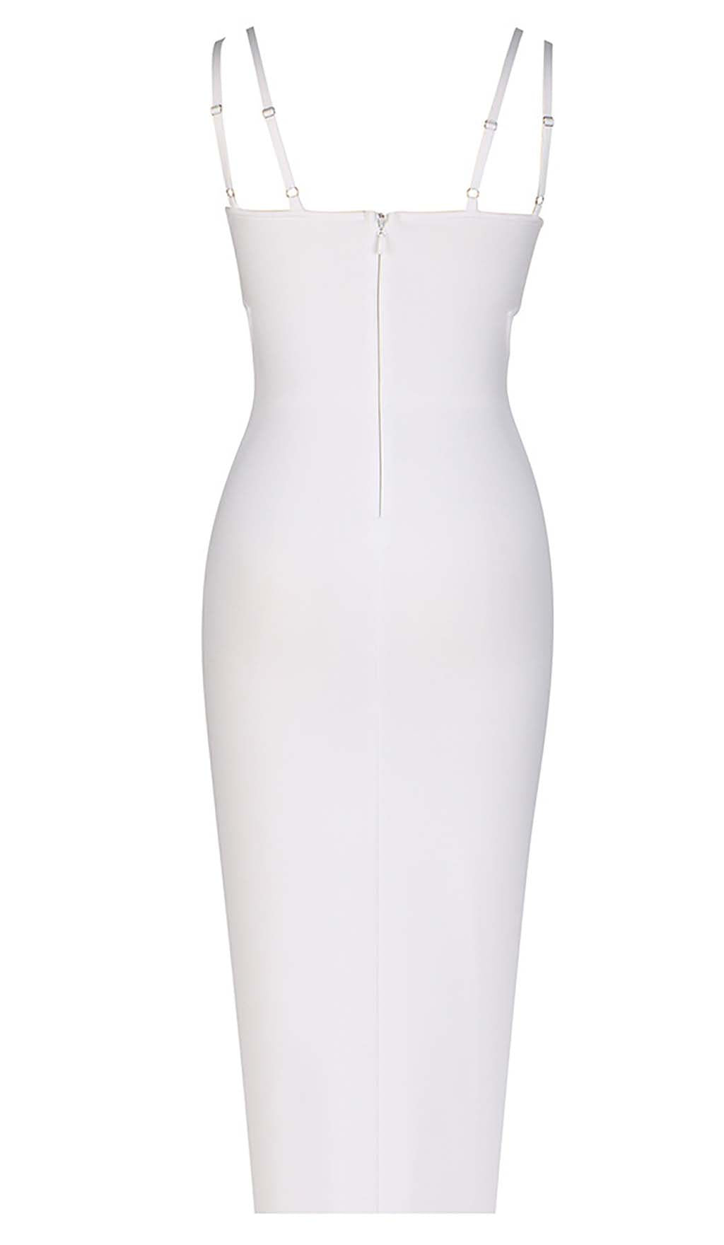 f83fa1e247c5231fe67db1d54061c09c.jpeg Fashionslee Women Shell Strap Beading Midi Dress In White