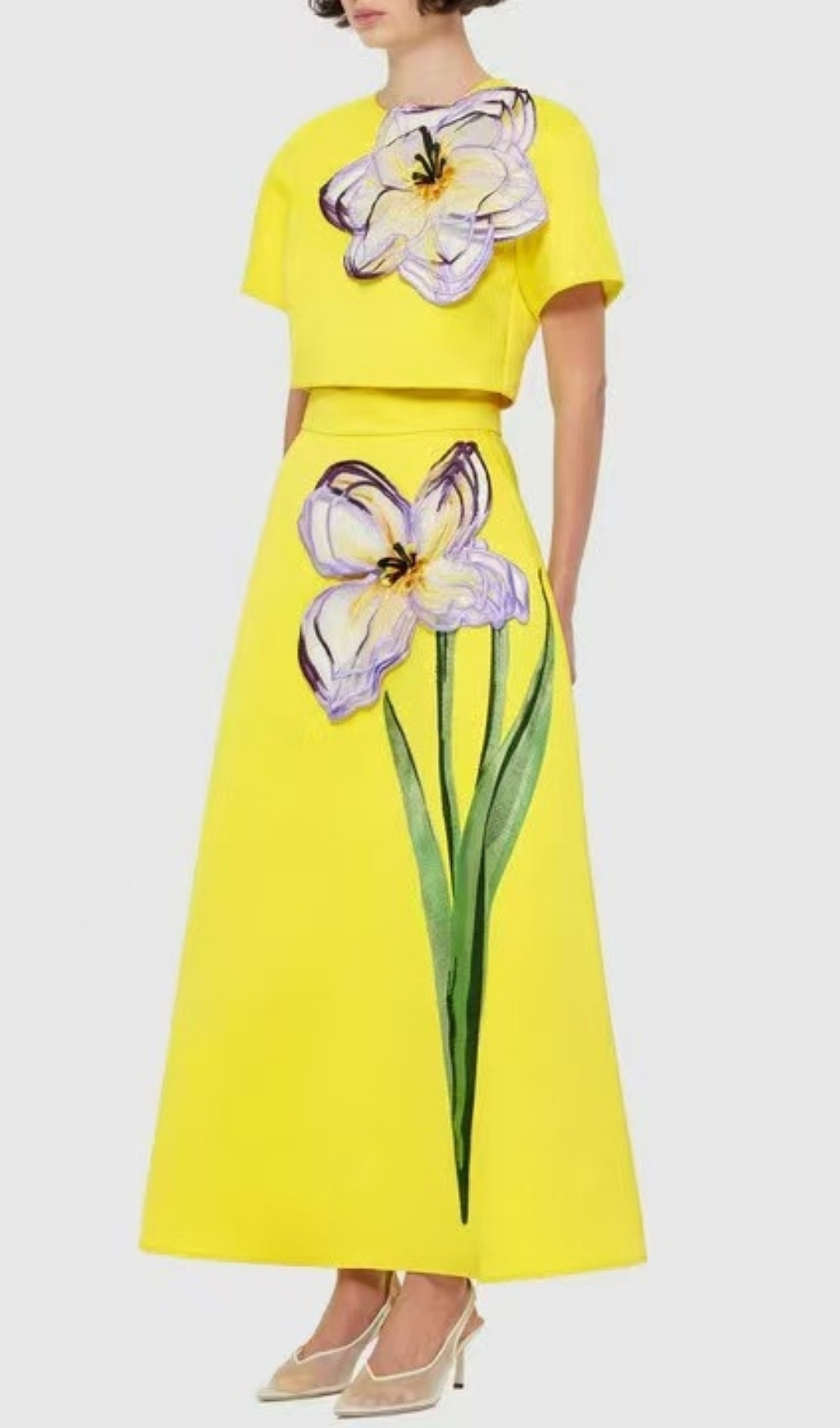 Fashionslee Women Eadoin Flower Two-Piece Set