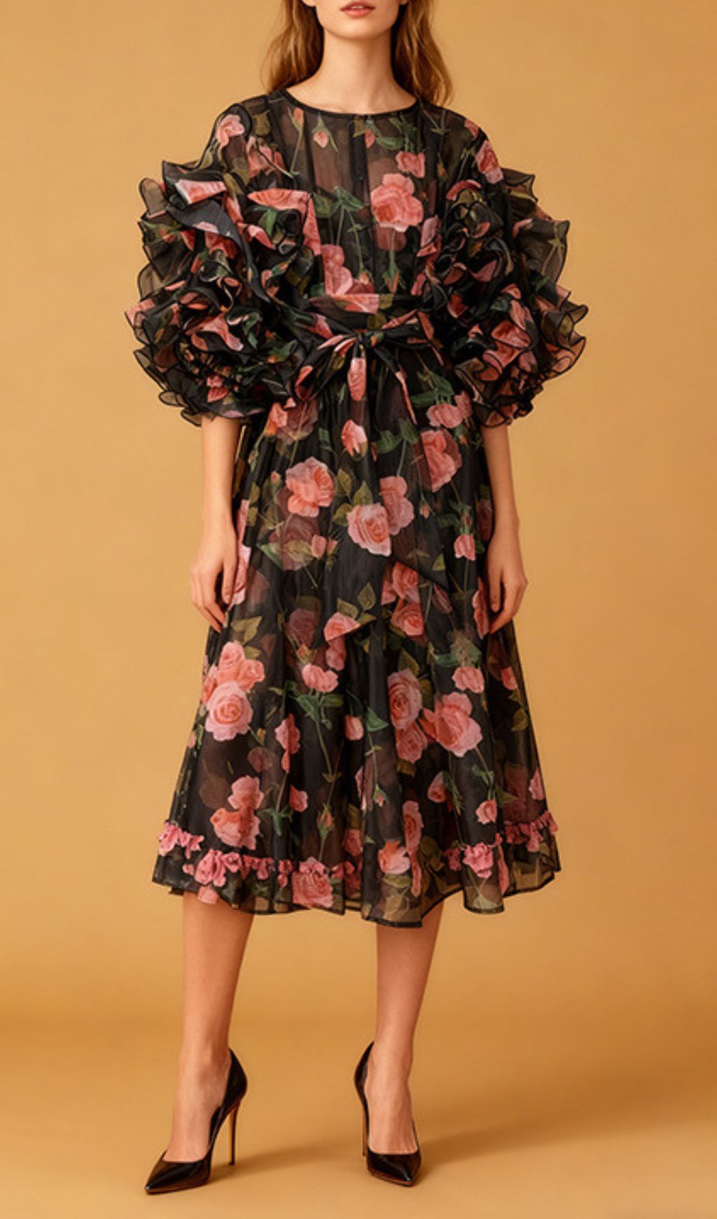 Fashionslee Women Jordin Floral Midi Dress
