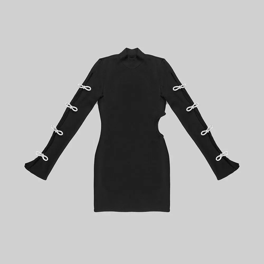 f89871abd53386407cfb34c8c979749a.jpeg Fashionslee Women Backless Hip Wrap Mini Dress In Black