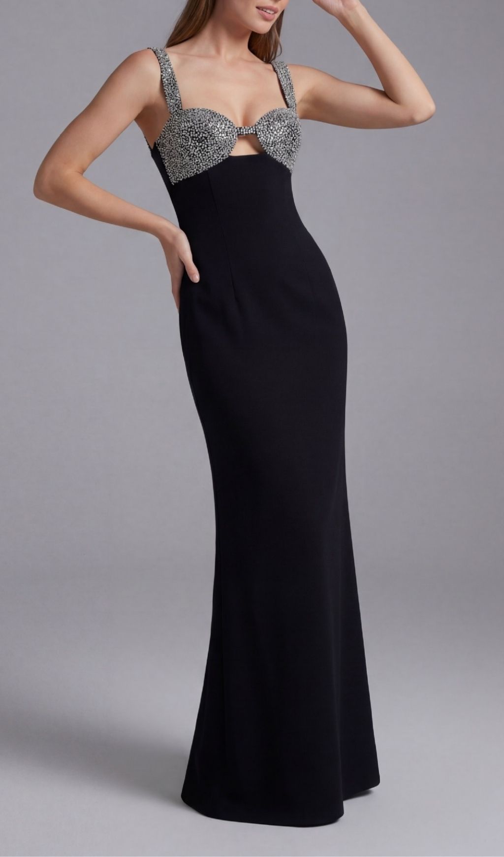 f8a635f17e82bf2139f34e8fed48e56f.jpg Fashionslee Women Kendall Black Strappy Diamante Embellished Maxi Dress