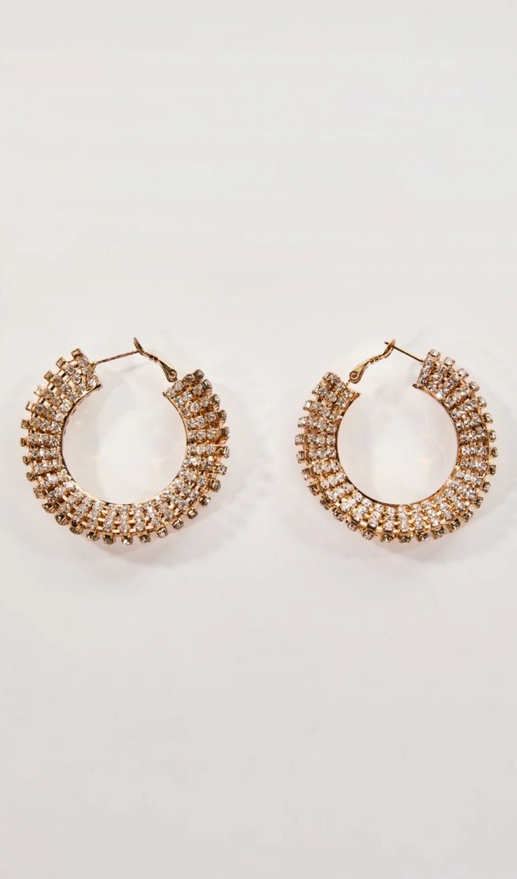 f983f86d7476578caf0ad2fad52dd88a.jpg Fashionslee Women Oexryn Rhinestone Hoop Earrings In Gold