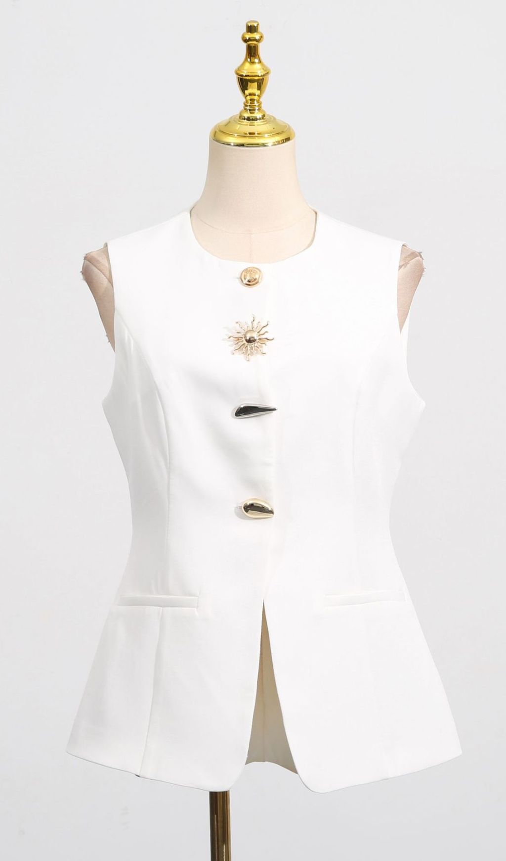 f9c4a6c18775f25ce57251688c107954.jpg Fashionslee Women Kailynn White Vest