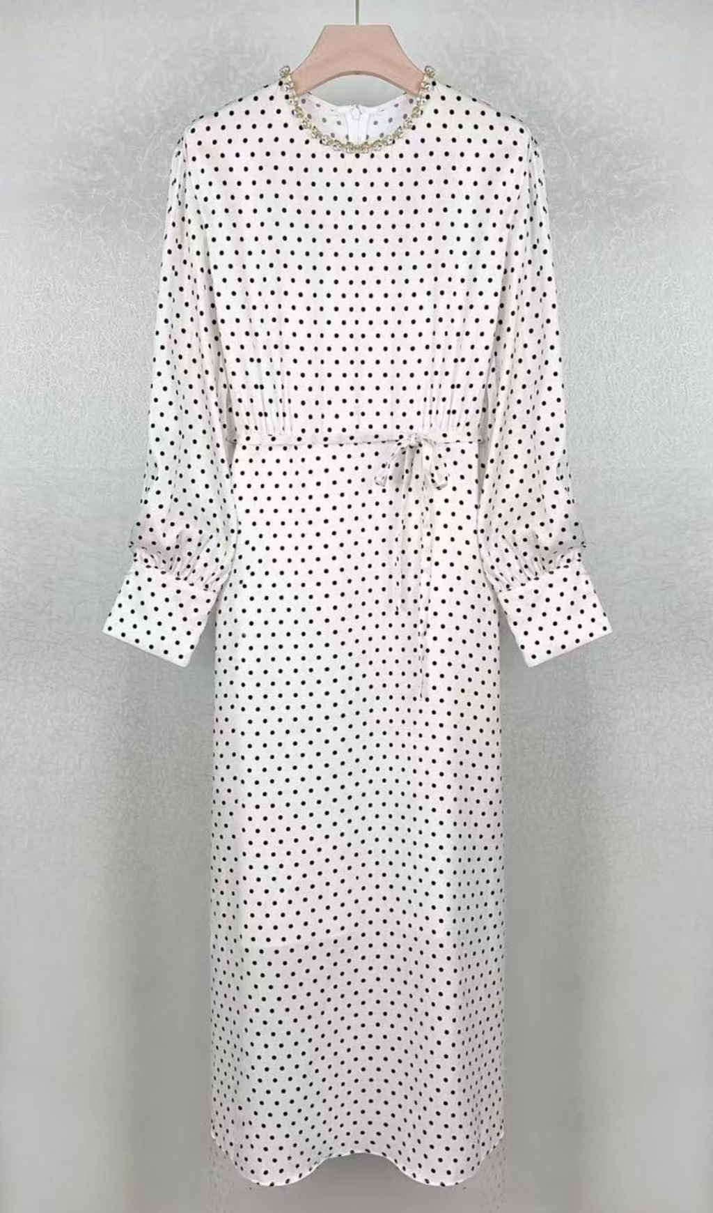 fa2ee7a7106ae362c4892a5e60dd5486.jpg Fashionslee Women Philosophie Dot Print Midi Dress