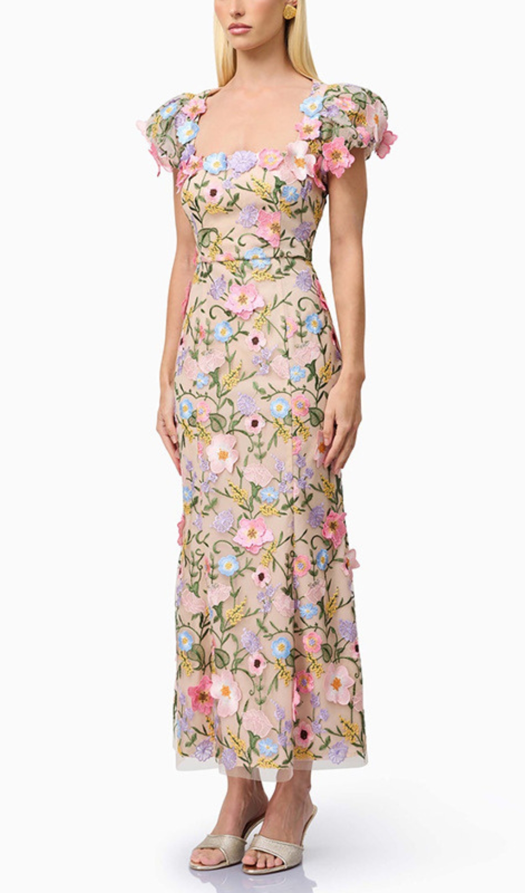 fa58c6746cb98dd801277bd0850b3569.jpg Fashionslee Women Elvio Flower Embroidery Midi Dress