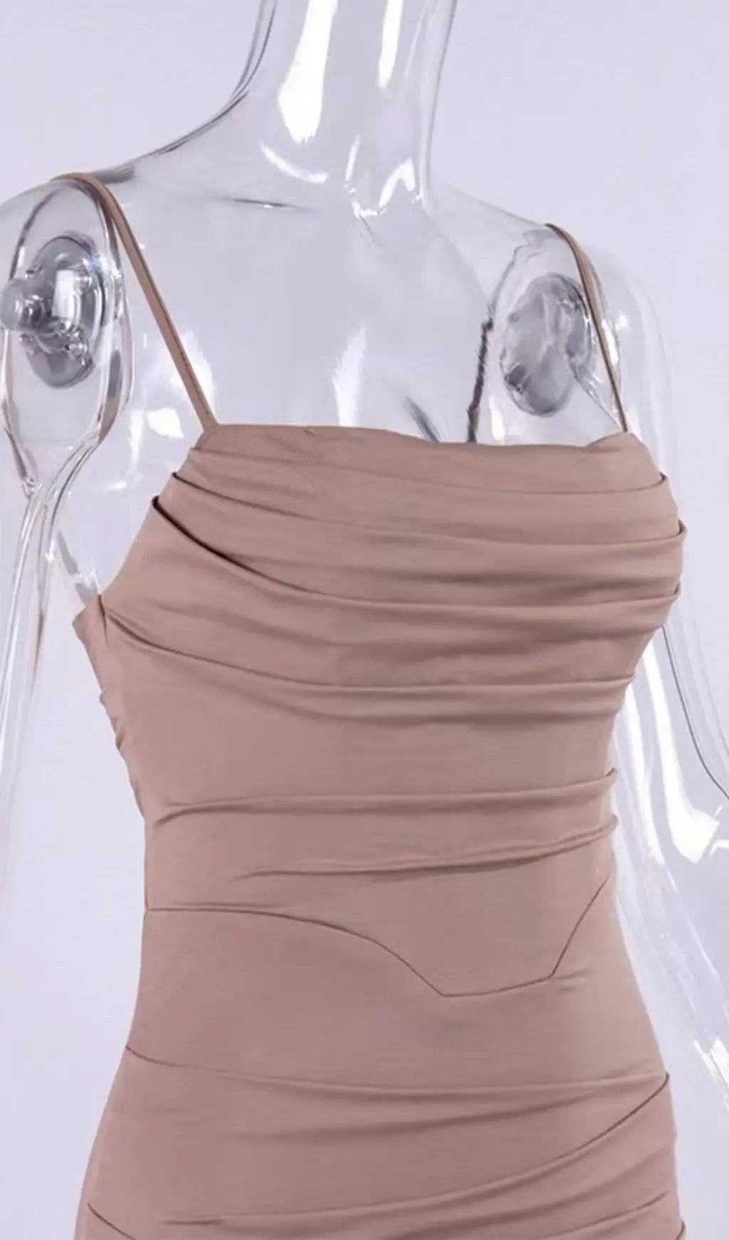 TRENDING ALMOND JERSEY CORSET MAXI DRESS - OWNCI TRENDING ALMOND JERSEY CORSET MAXI DRESS - OWNCI