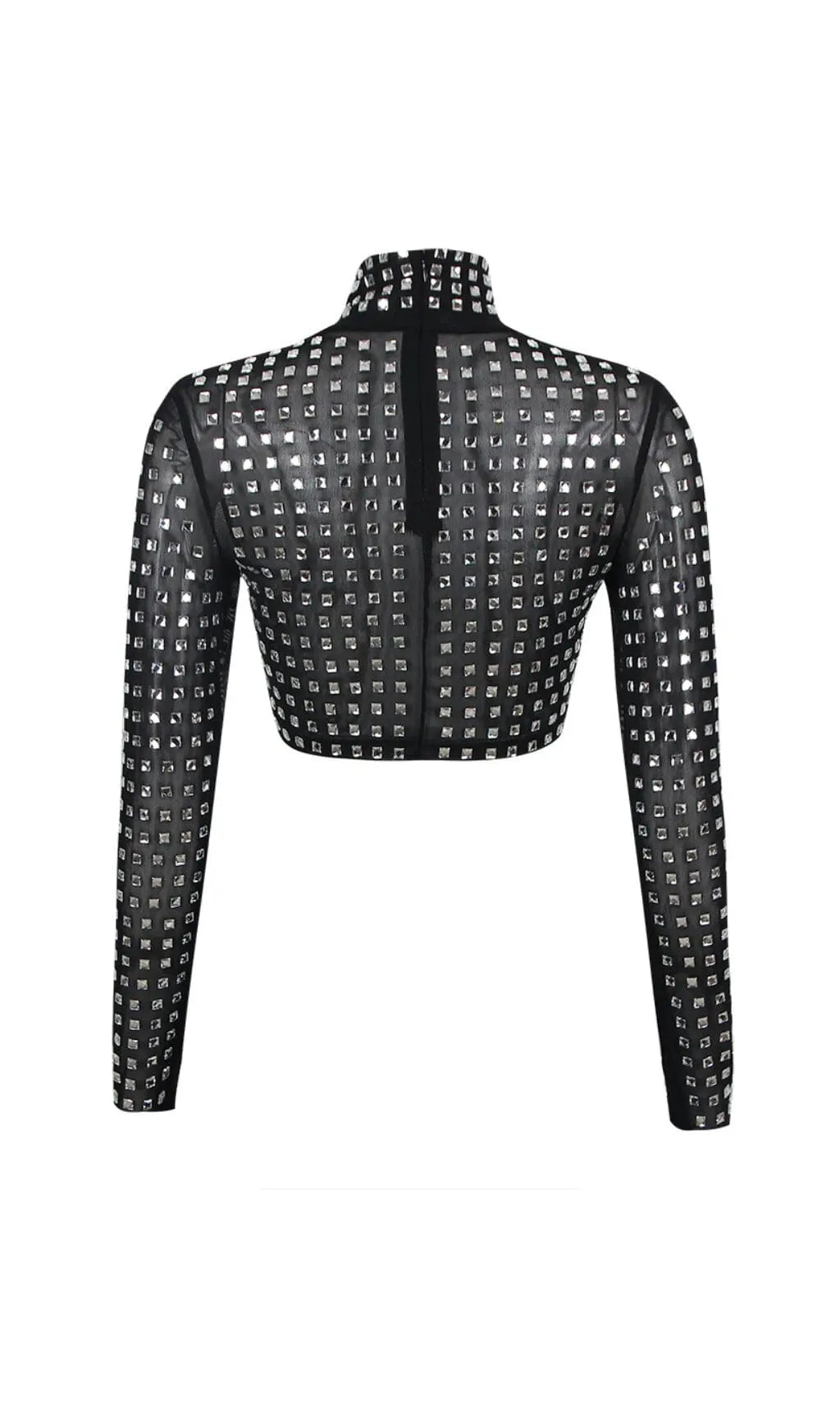 fab8bdd47e6d8cf5a8a7231f9a91c0b6.jpeg Fashionslee Women Crystal Crop Top In Black