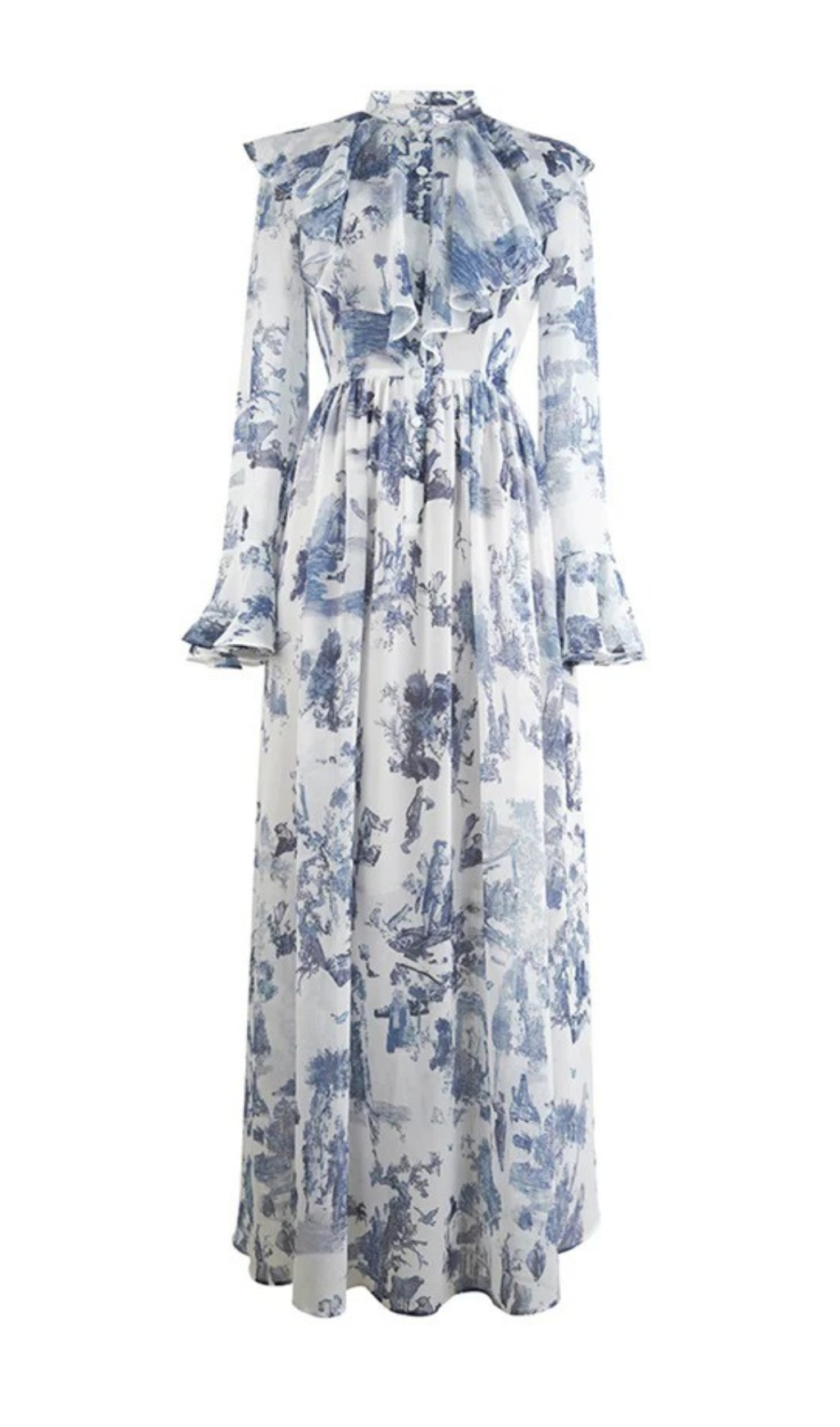 fac0b981d099ee2fa13b2eea91ebc09b.jpg Fashionslee Women Cosma Floral Long Sleeve Maxi Dress