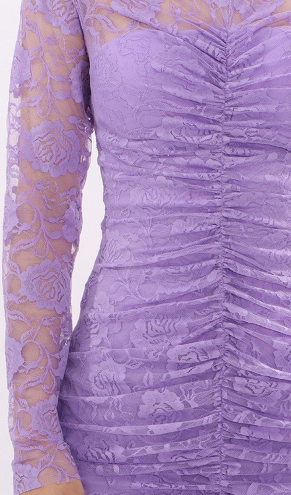 Fashionslee Women Kacey Purple Lace Long Sleeve Maxi Dress