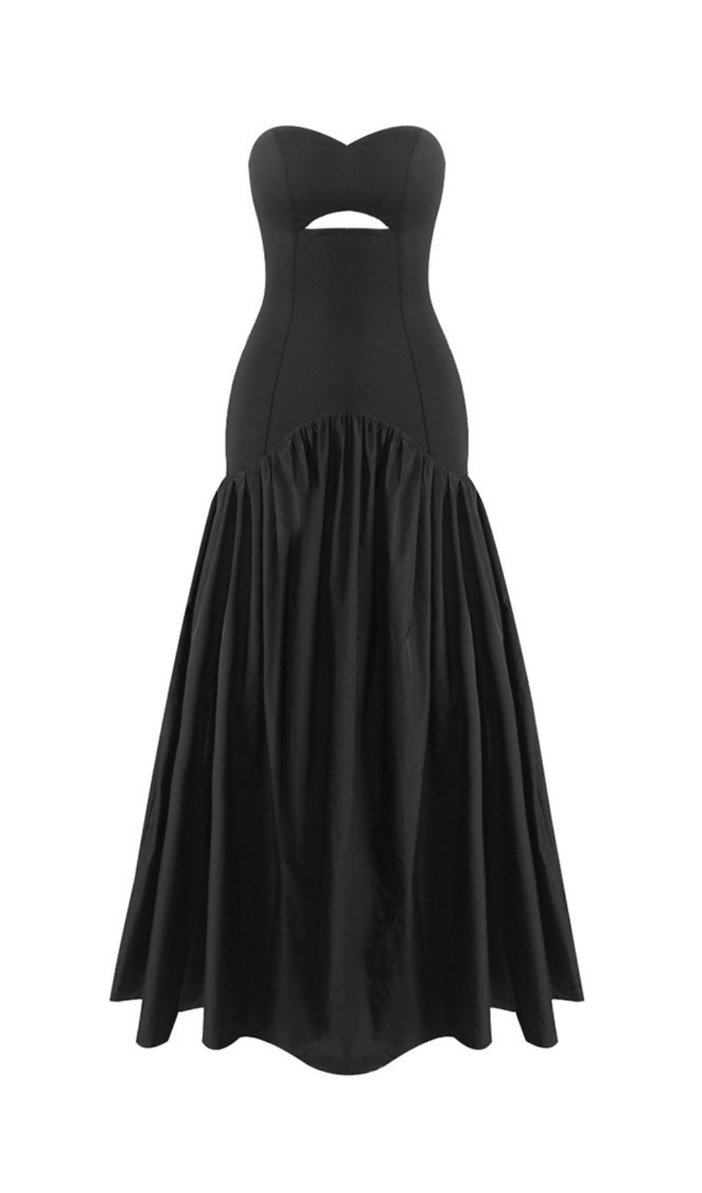 fb695f9df8faf2c10d5765c9624f302d.jpg Fashionslee Women Kaliana Black Strapless Maxi Dress